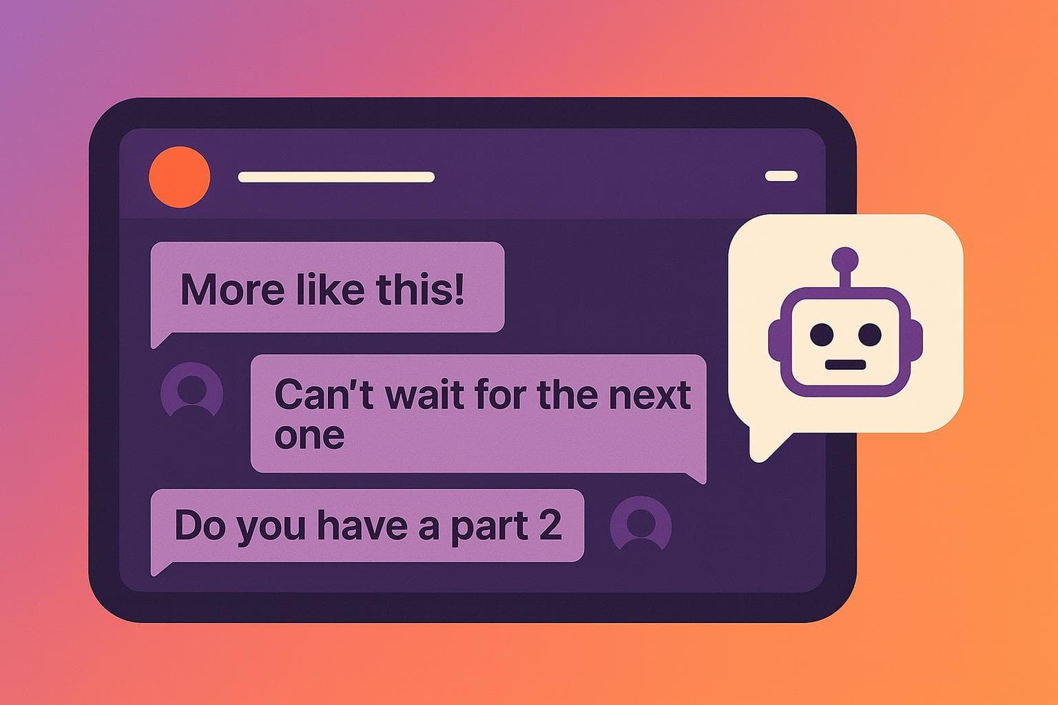 Illustration of monitoring comments to detect requests for more content