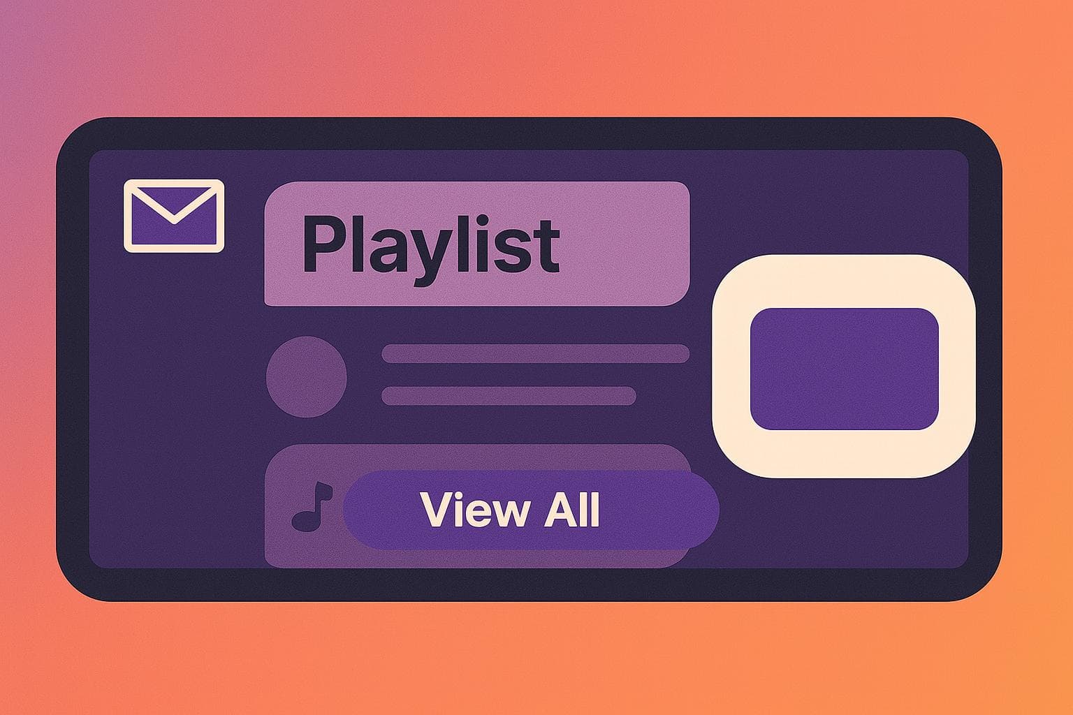 Illustration of sending a private DM with the full playlist link